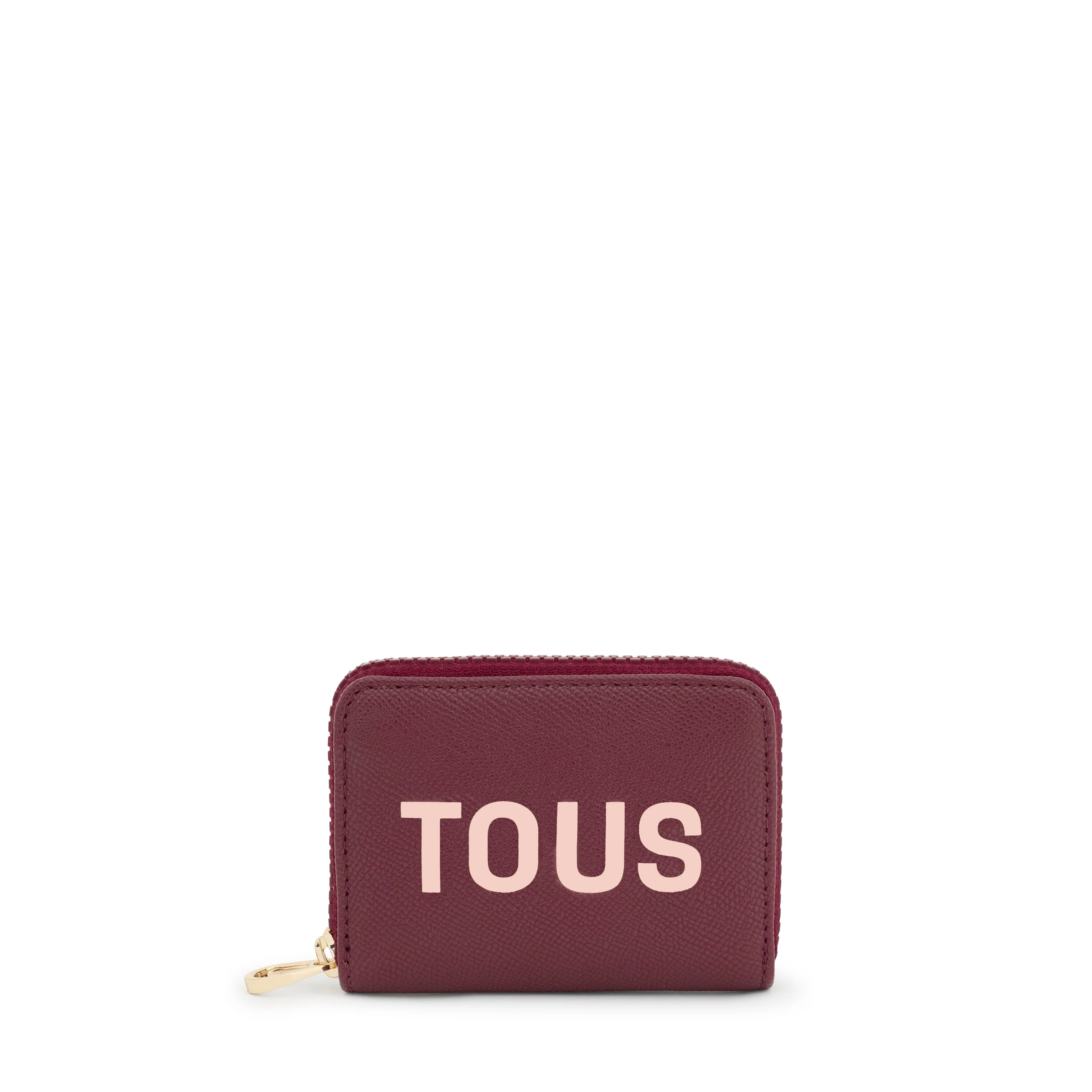 Burgundy Change purse TOUS Halfmoon - 1