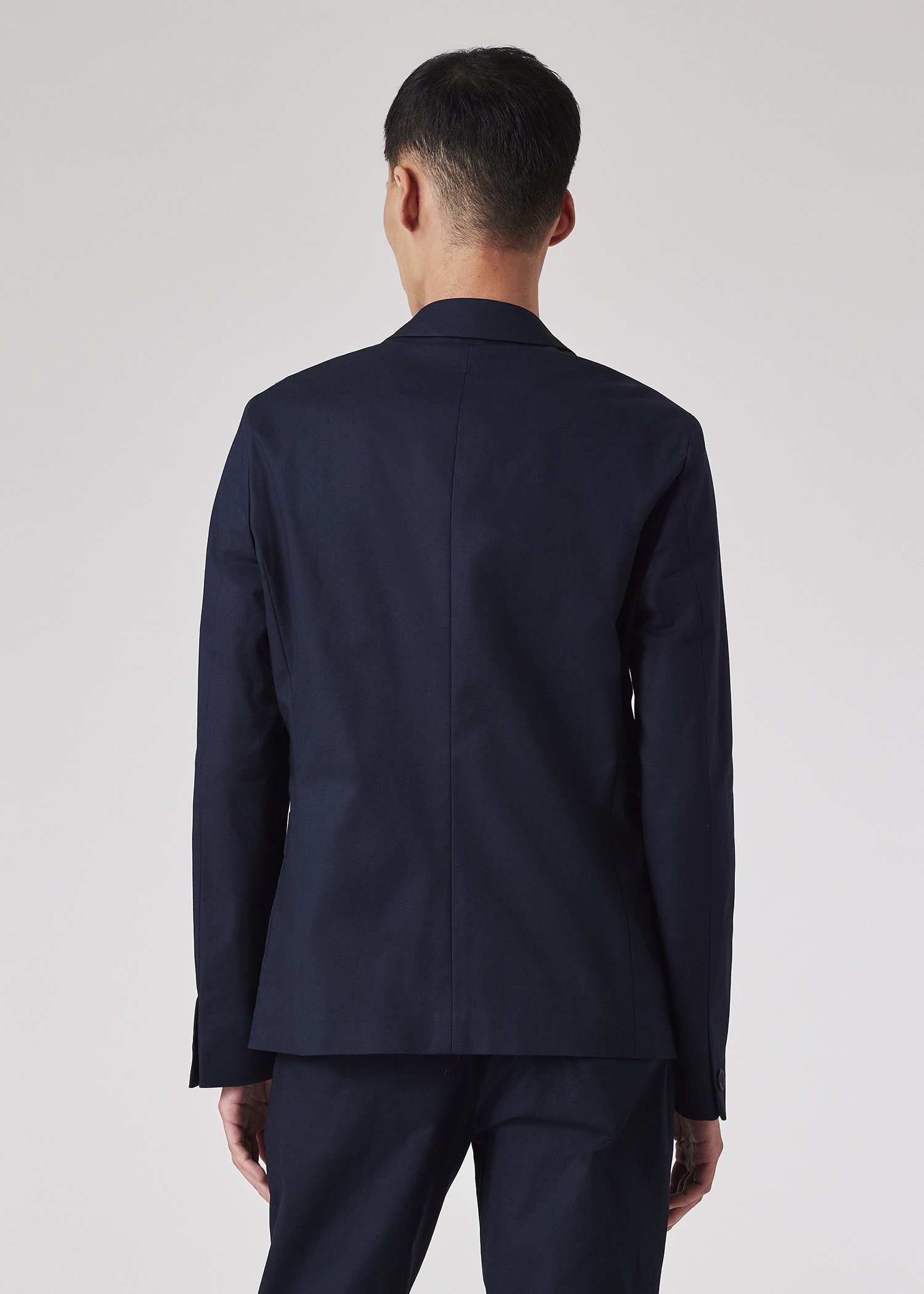 Mid-Fit Navy Stretch Organic Cotton Suit - 3