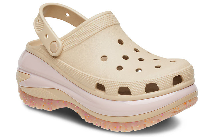 (WMNS) Crocs Classic Mega Crush Clog 'Chai Multi' 207988-2ZM - 4