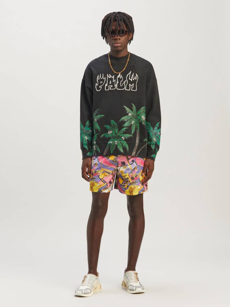 Palm Angels Palms&Skull Vint Crew outlook