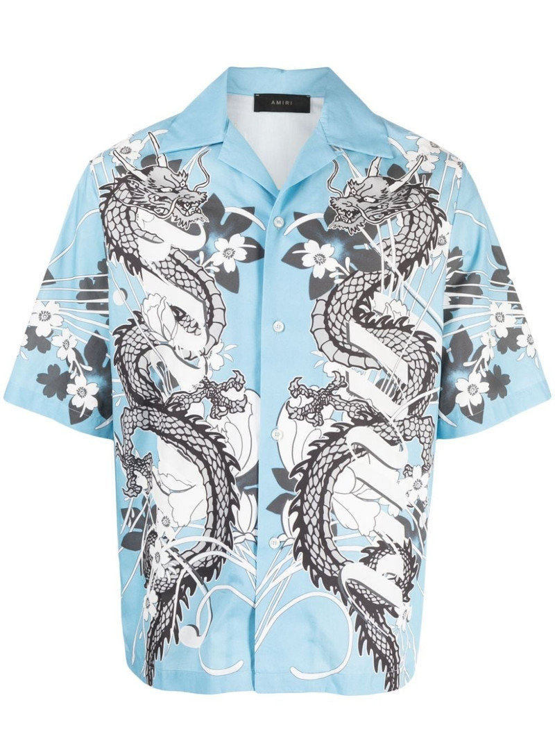graphic-print cotton shirt 1