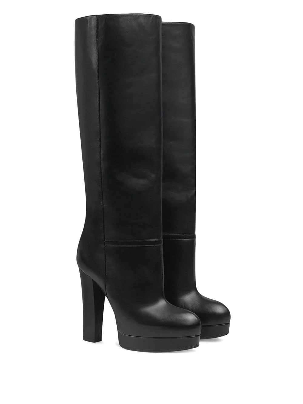 platform knee length 130mm boots - 2