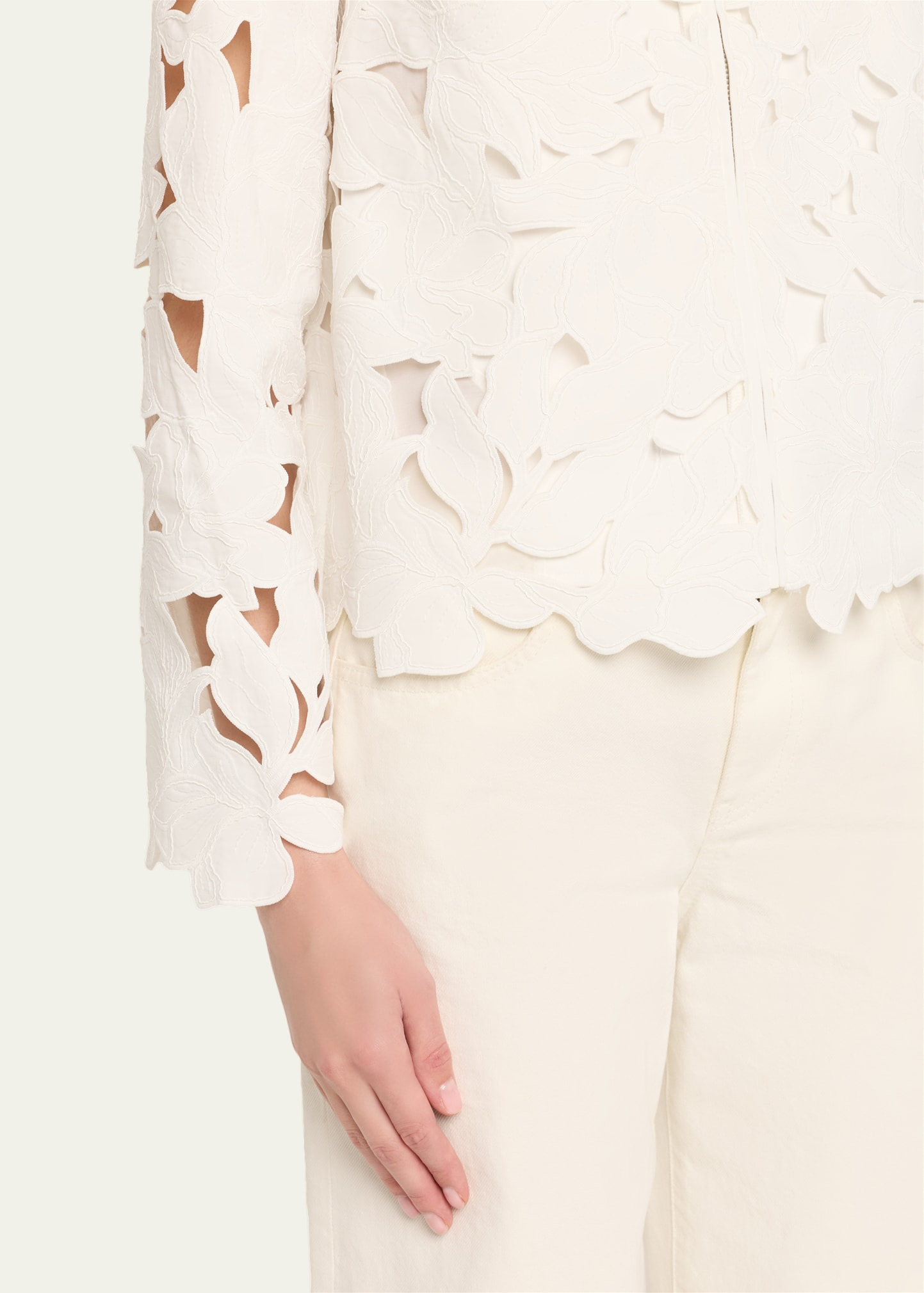 Quinn Floral Cut-Out Jacket - 5