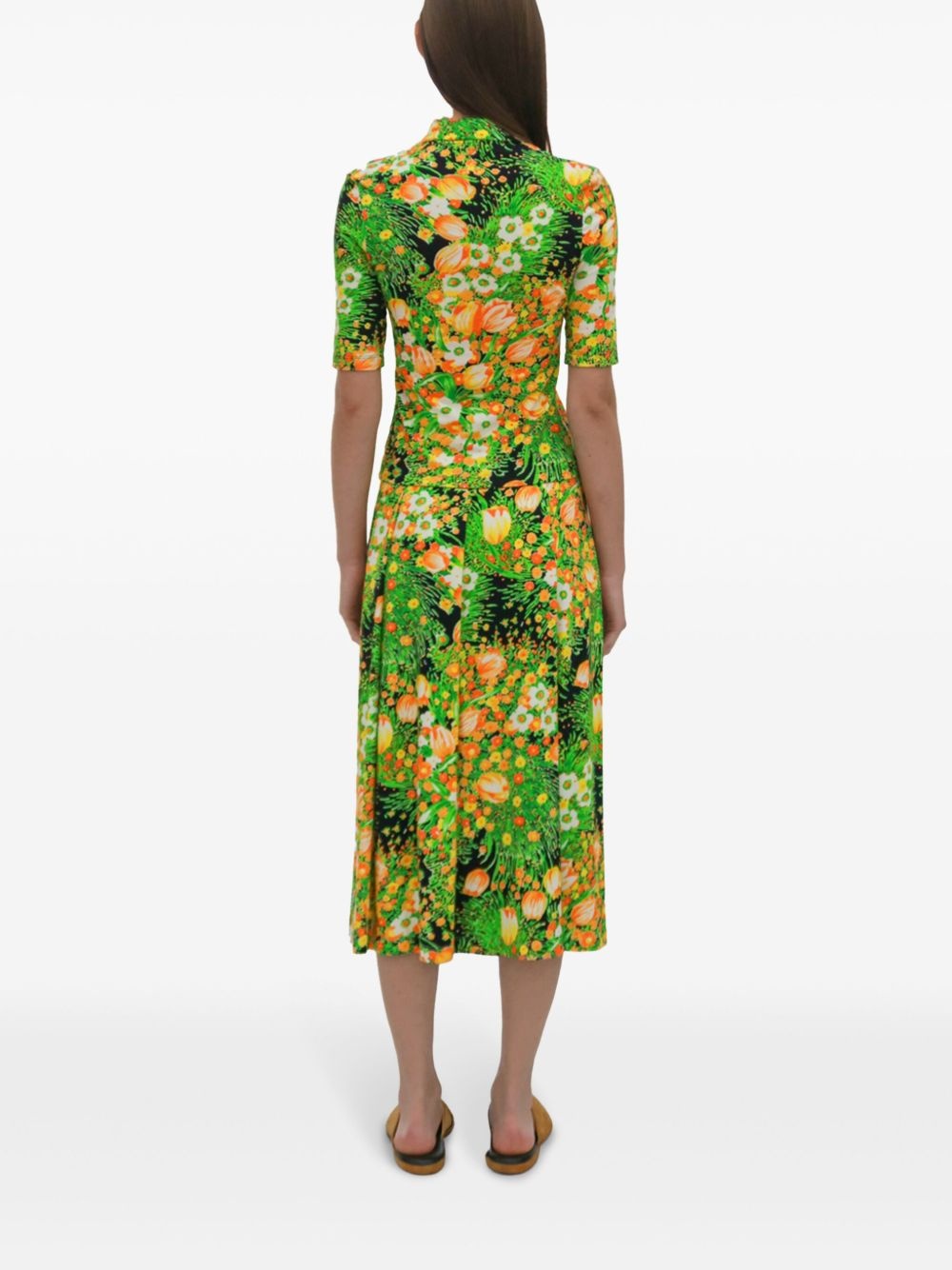 pleated midi skirt - 5