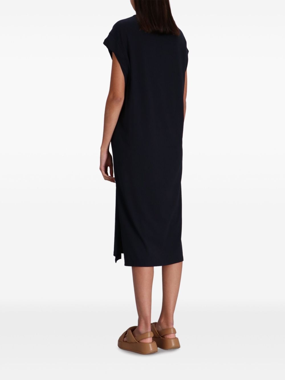 crew-neck midi dress - 4