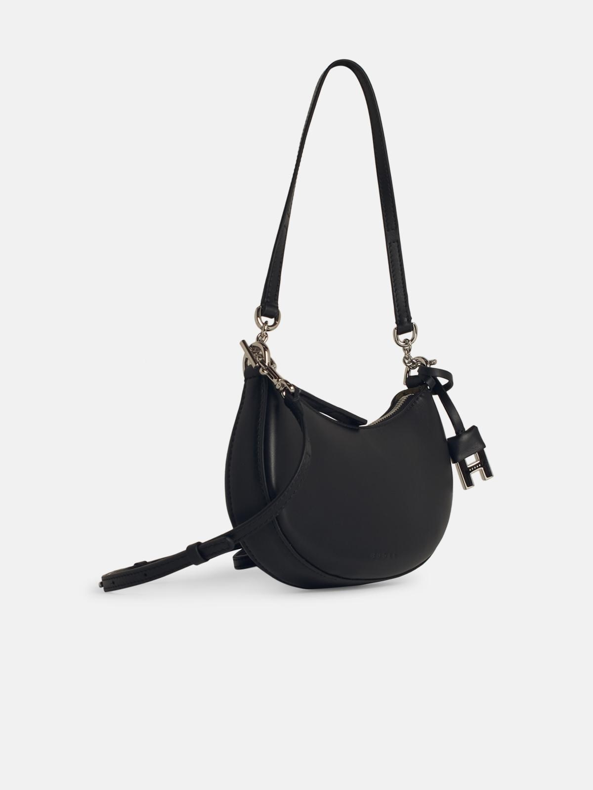 'H01R' MINI CROSSBODY BAG IN BLACK LEATHER - 2