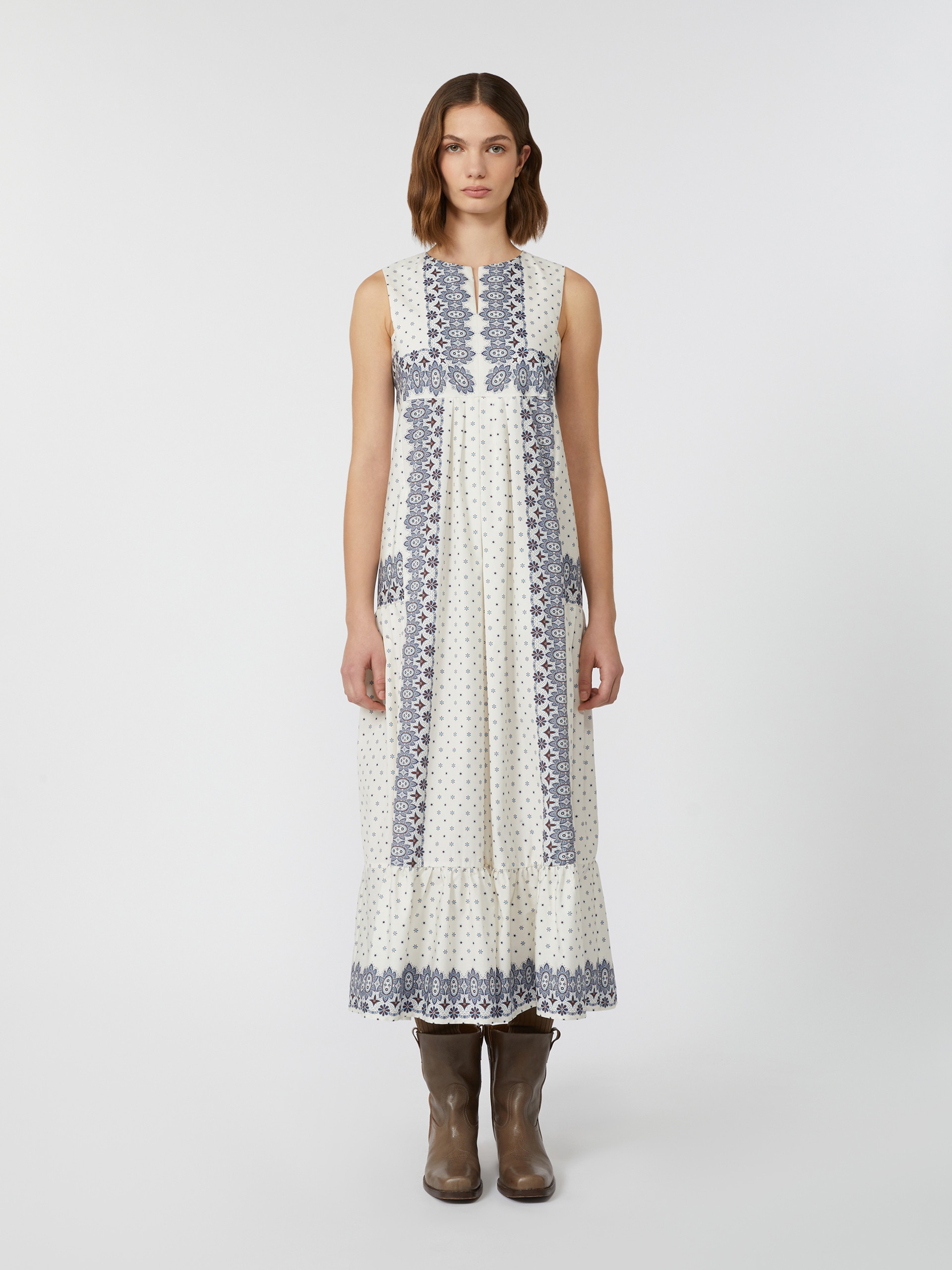 MANILA Printed poplin dress - 3