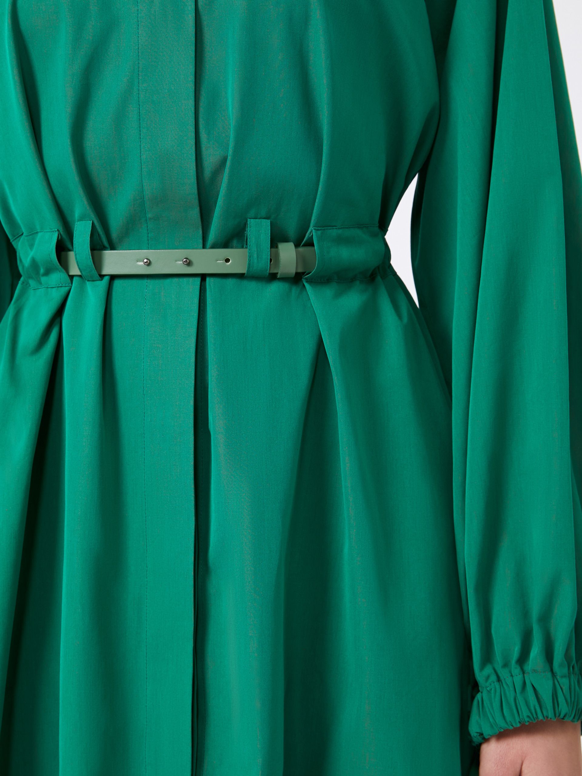 VIALE Long taffeta shirt dress - 6