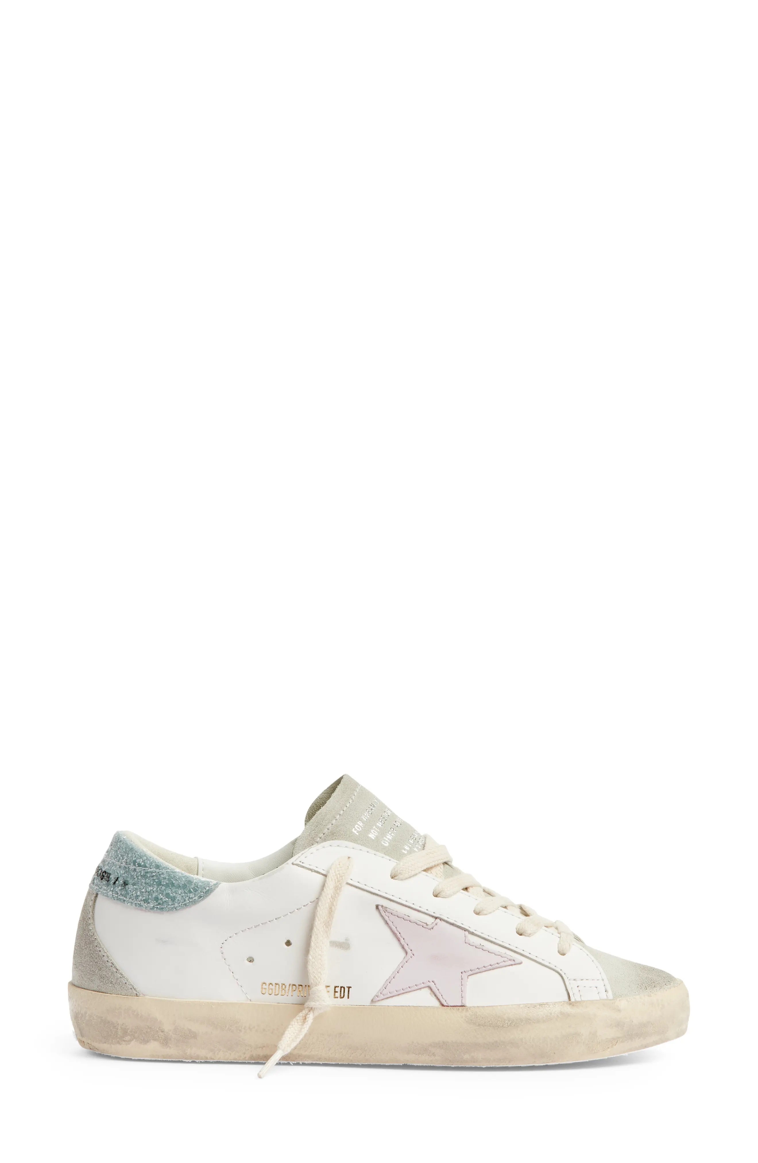 Super-Star Low Top Sneaker in White/Orchid - 3