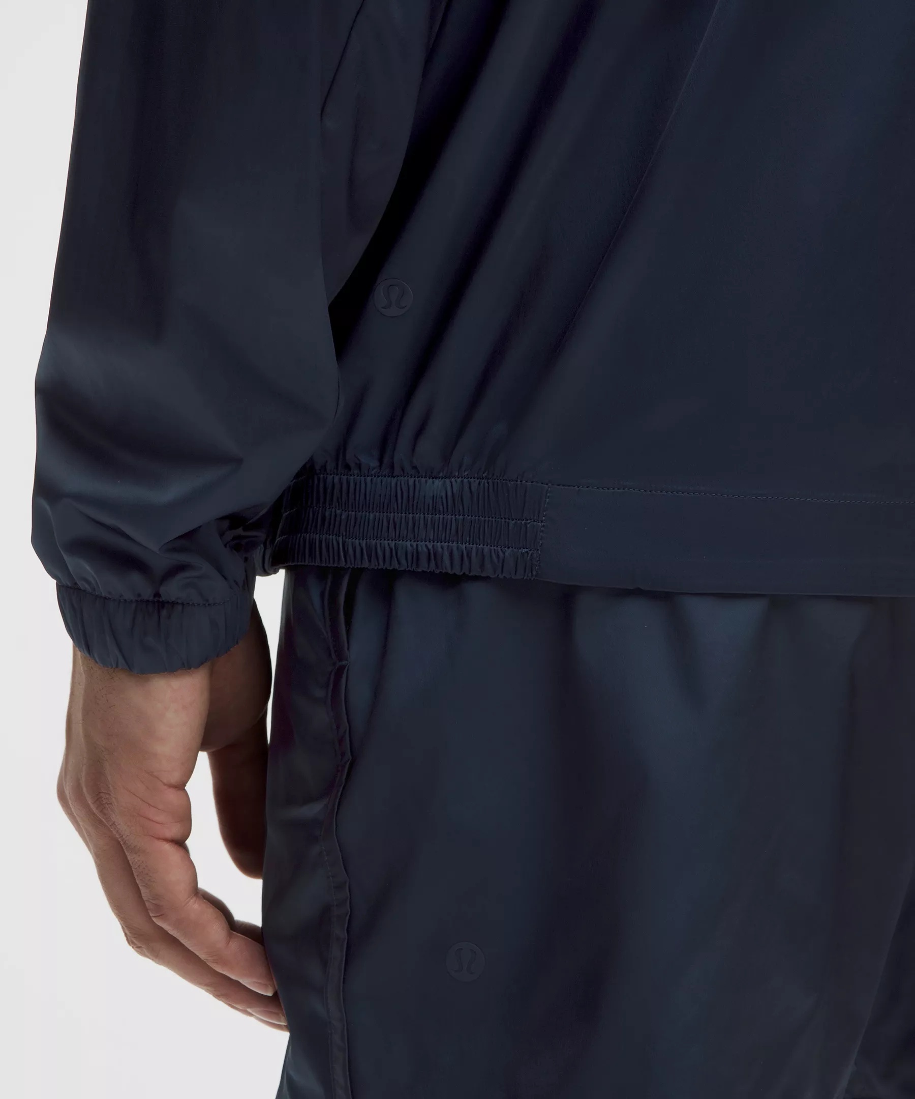 Stretch Satin Nylon Track Jacket - 6