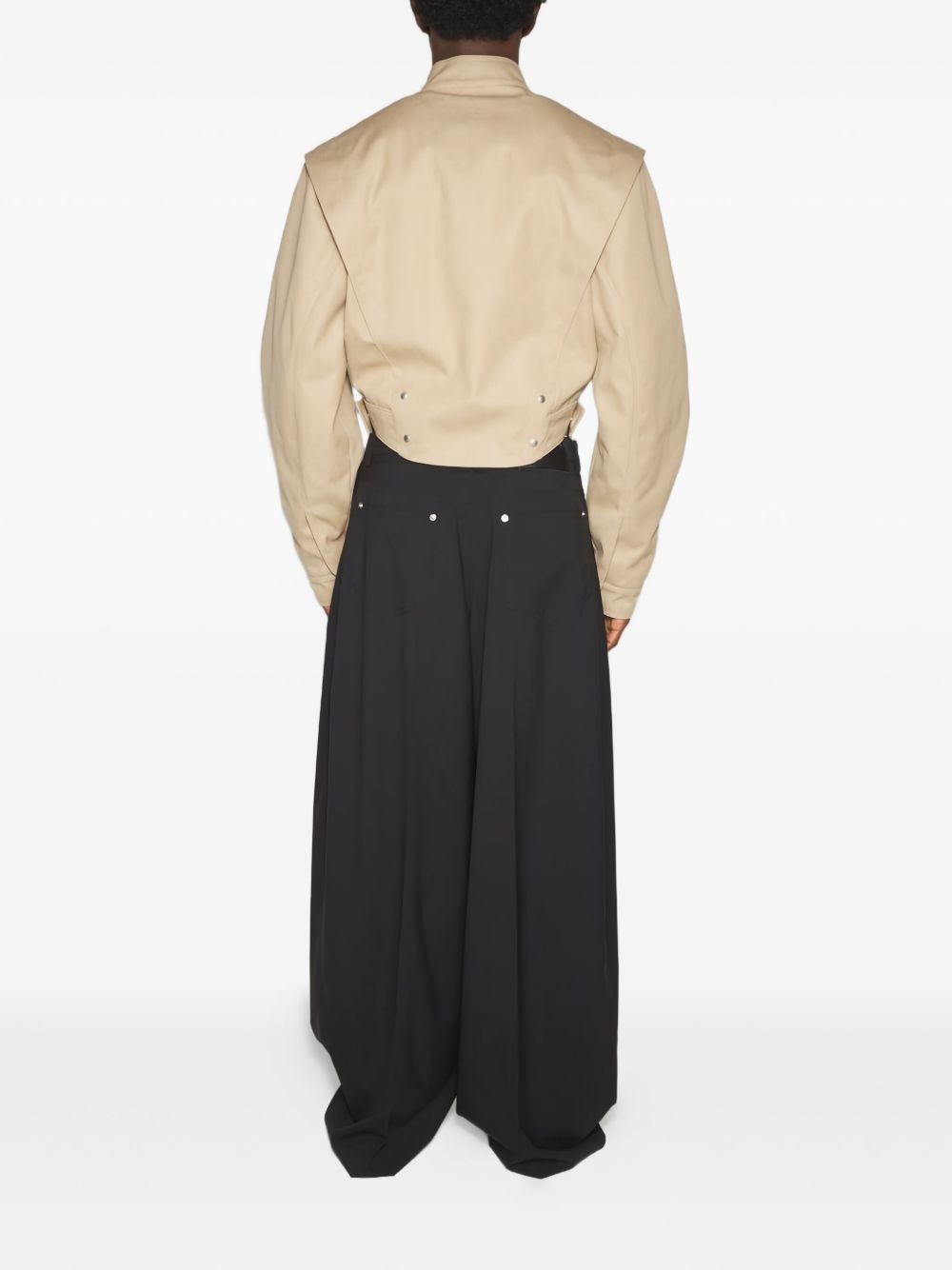 asymmetric-panelled jacket - 3