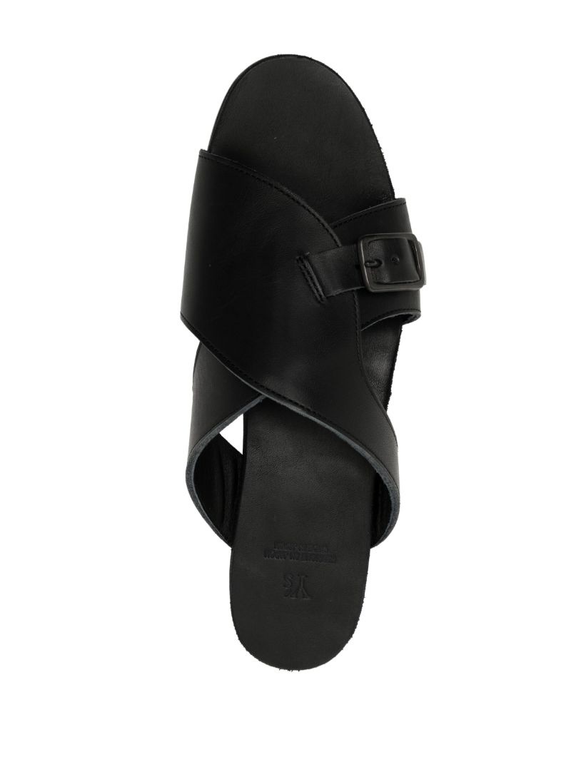 bucked leather sandal - 4