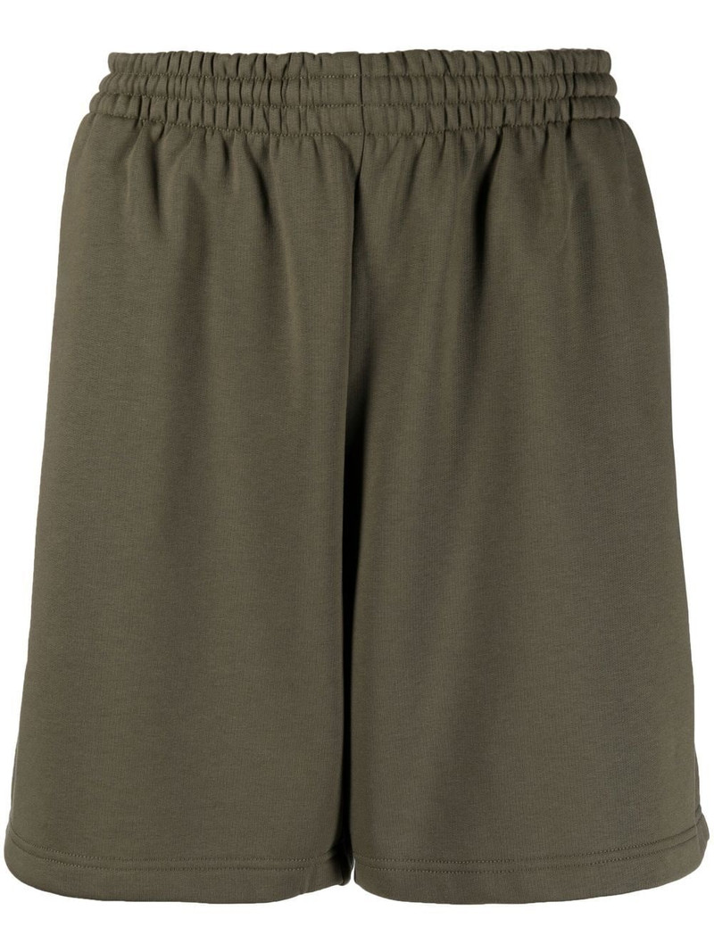 logo-print track shorts - 1