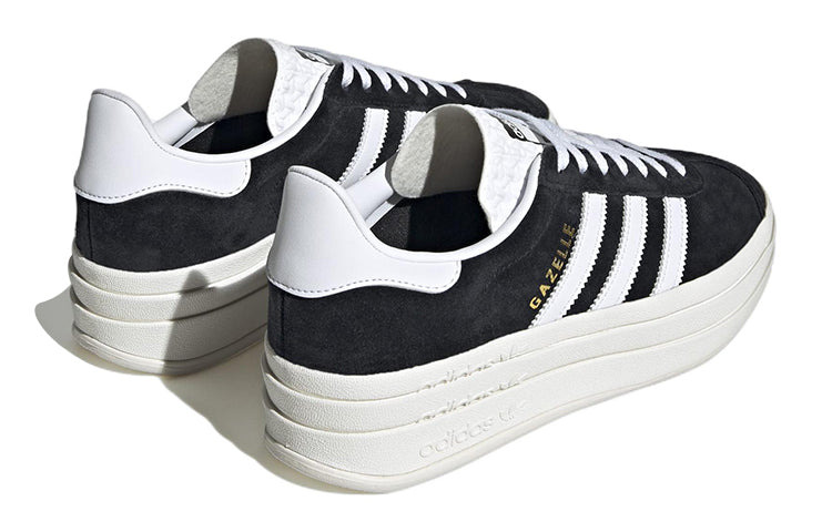 (WMNS) adidas Gazelle Bold 'Black White' HQ6912 - 4