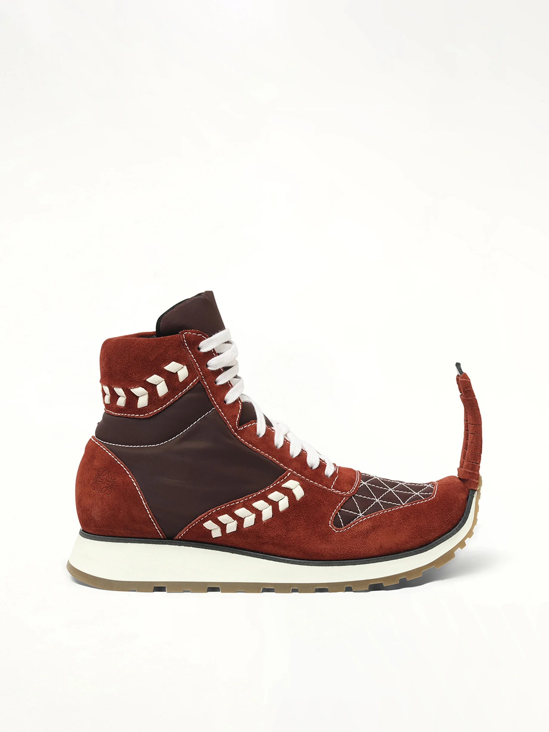Dinosaur Sneaker Hi in Red - 1
