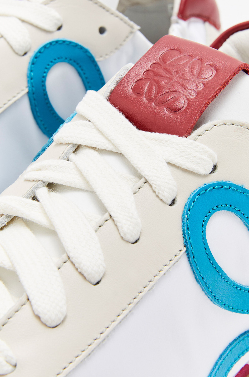 Ballet runner in nylon and calfskin 4