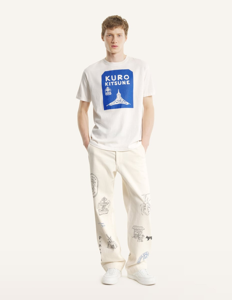 Maison Kitsuné MAISON KITSUNE x KURO TOKYO-PARIS CROSSROADS VINTAGE WASH TEE outlook