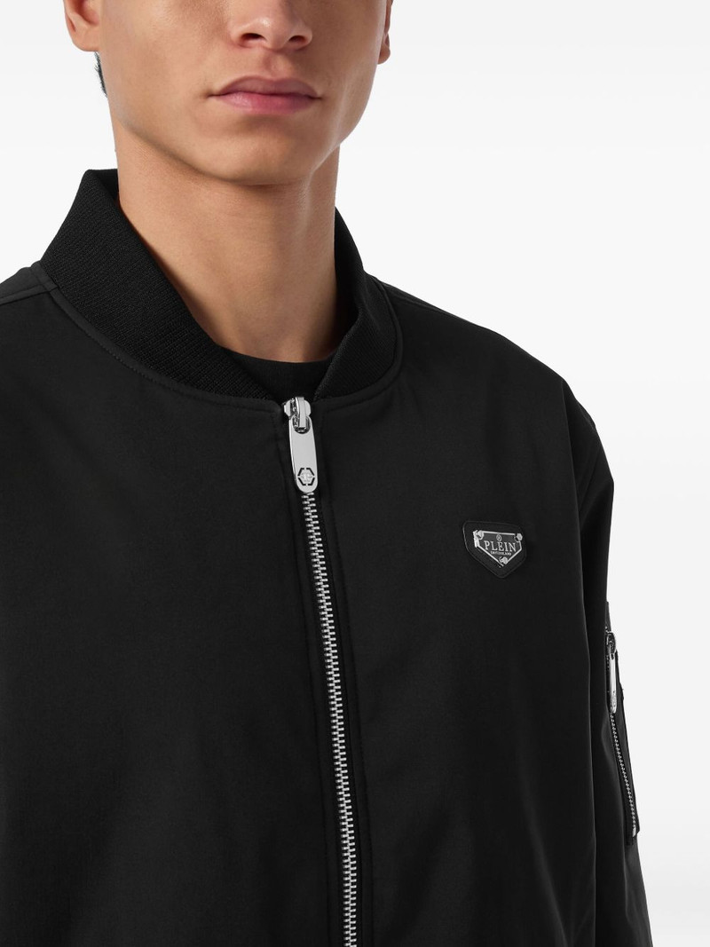 logo-plaque bomber jacket 5