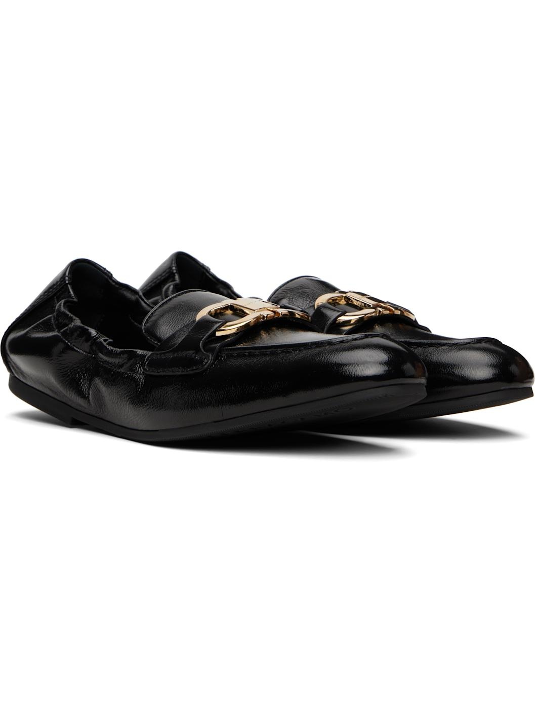Black Elasticated Loafers - 4