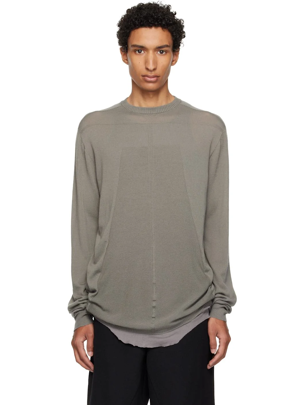 Taupe Tower Oversized Level Sweater - 1