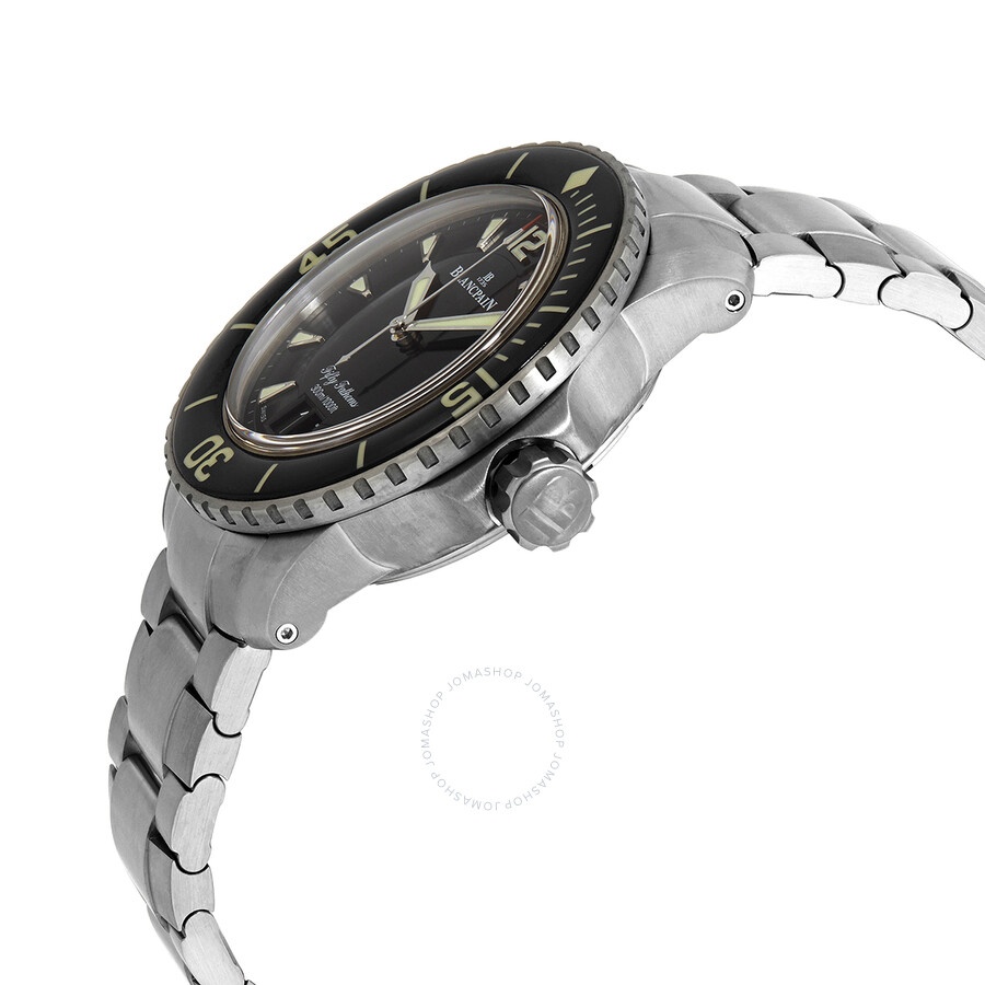Blancpain Fifty Fathoms Automatic Black Dial Men's Watch 5050 12B30 98B - 4