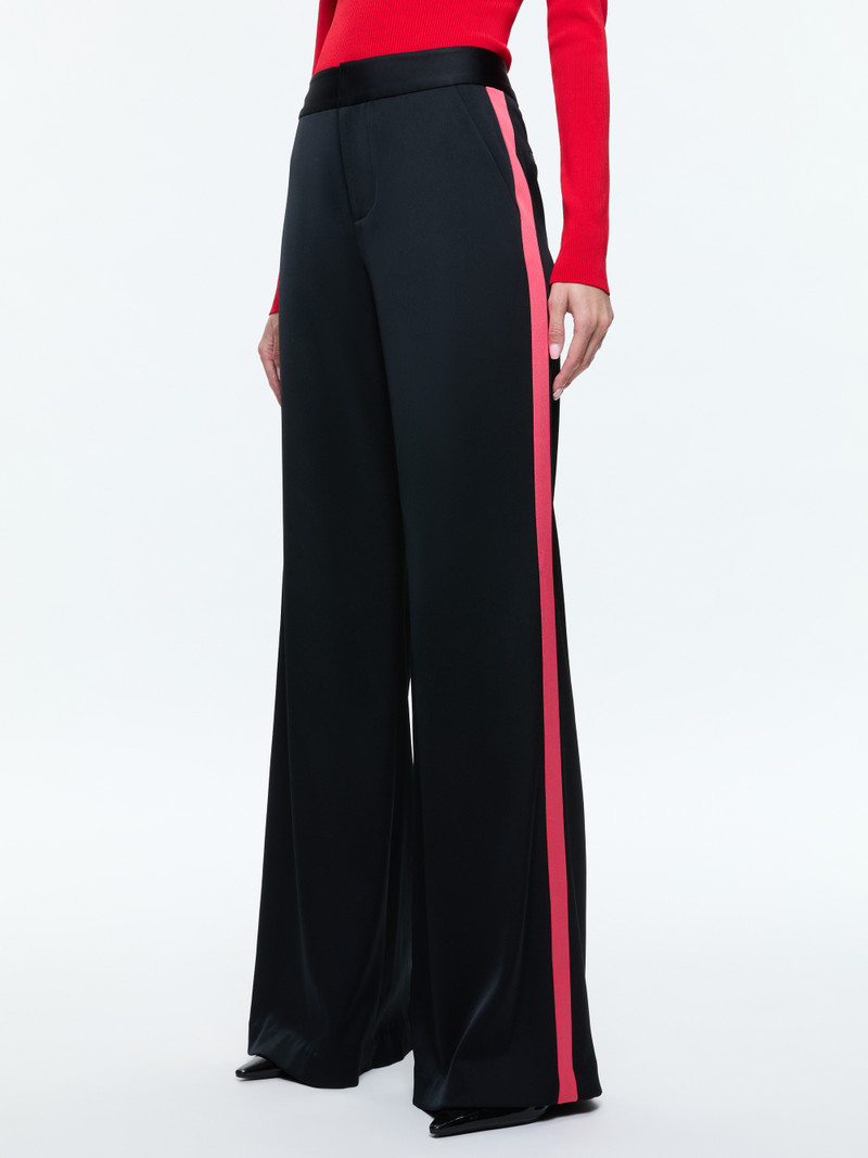 DYLAN HIGH RISE WIDE LEG PANT WITH RACING STRIPE DETAIL 2