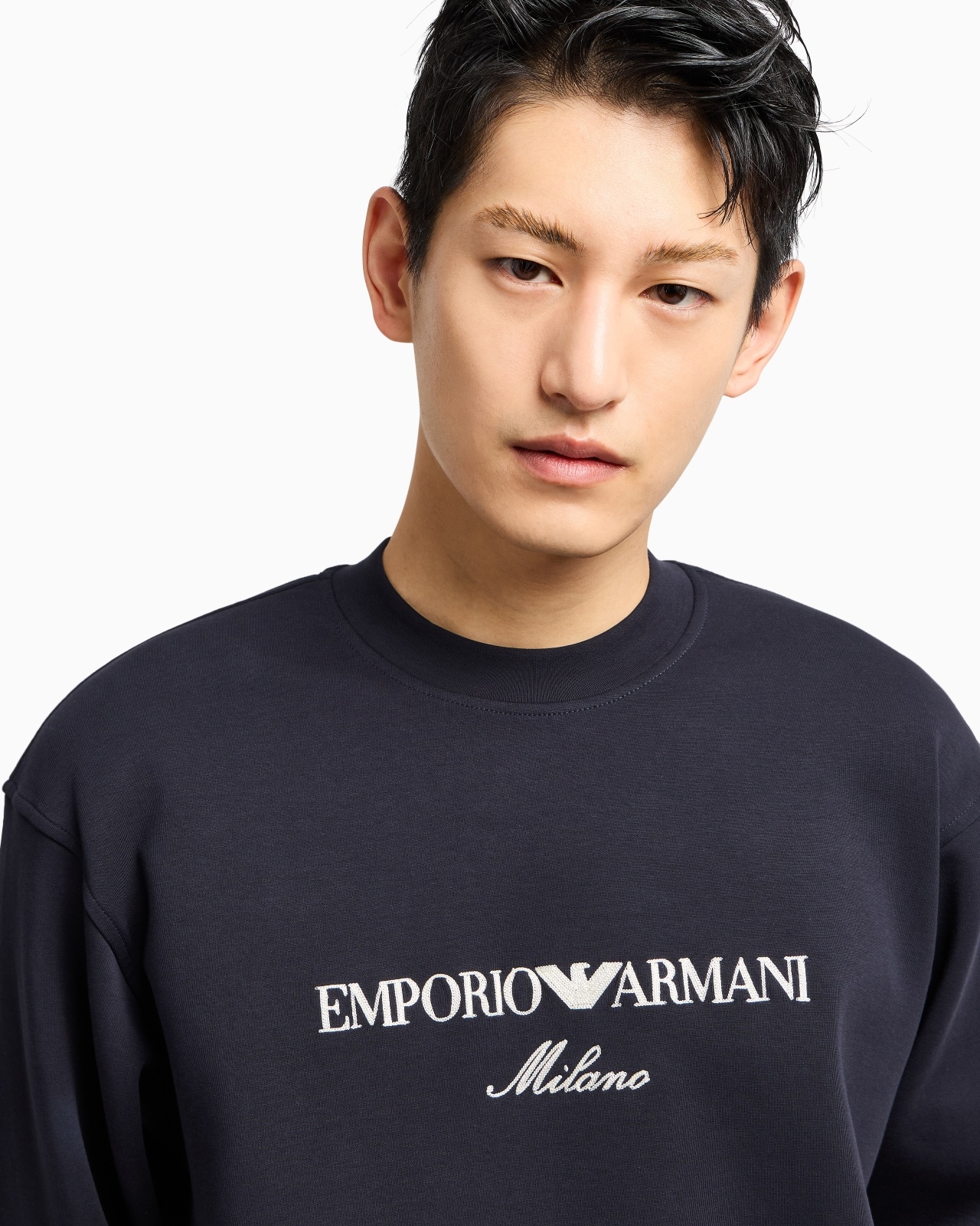 DOUBLE-JERSEY SWEATSHIRT WITH LOGO EMBROIDERY - 5