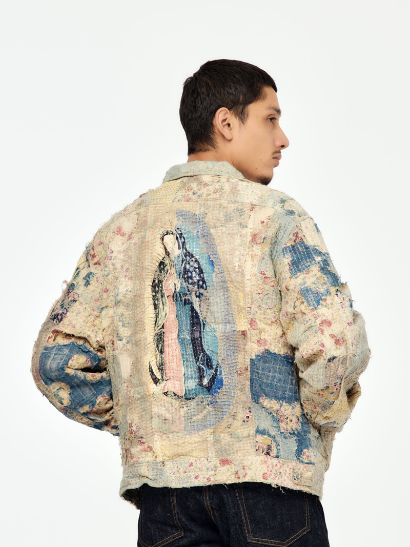 Kapital CHAMPETRE BORO ZIP UP BLOUSON (VIRGIN MARY) (GRAY BEIGE) outlook