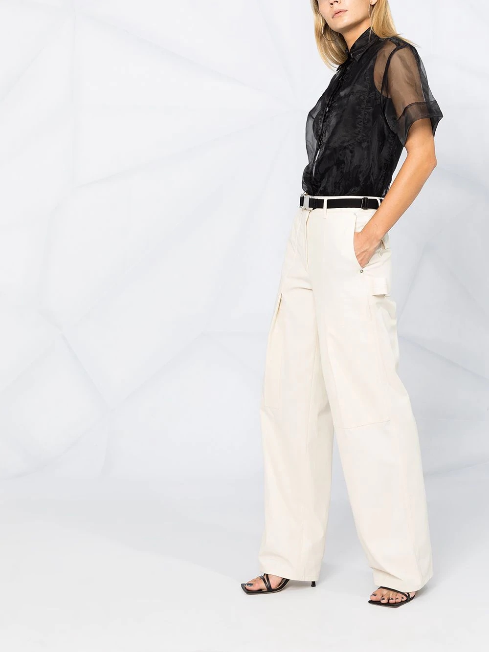 high-rise utility trousers - 6