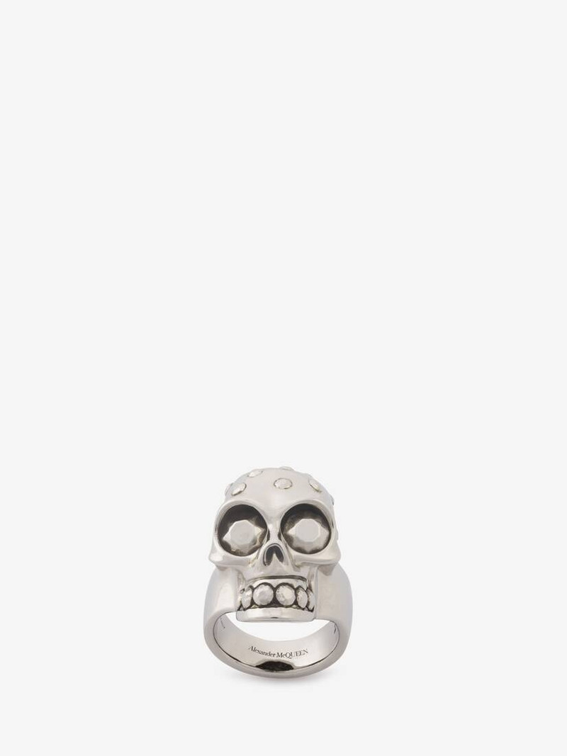 Men's The Knuckle Skull Ring in Antique Silver 3
