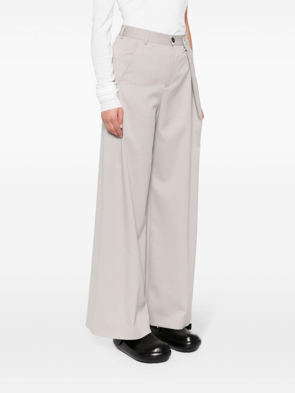 tailored wide-leg trousers - 3