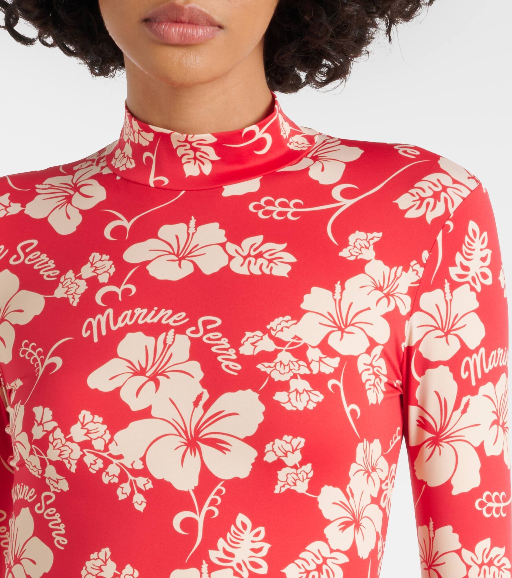 Second Skin printed jersey top - 4