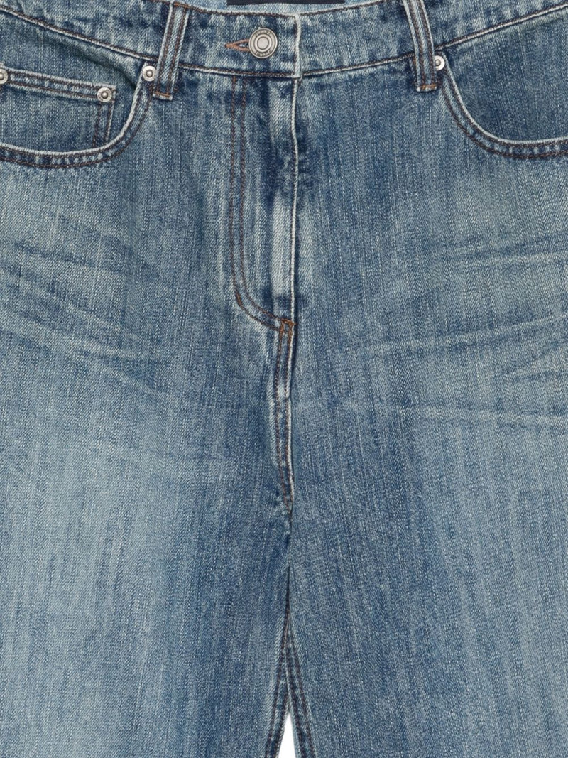 panelled denim shorts 3