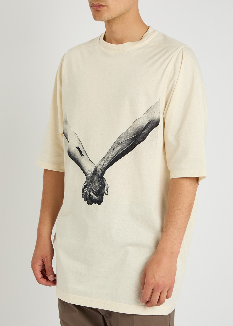 Rick Owens Jumbo Printed Cotton T-shirt - 2
