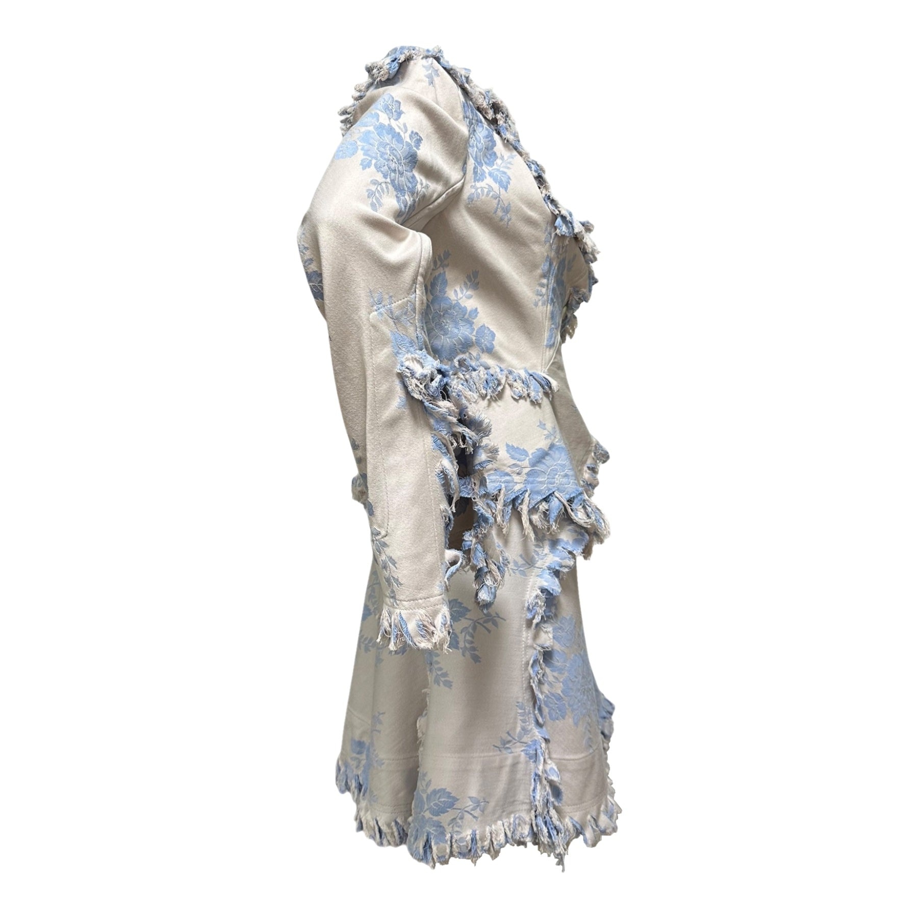 VIVIENNE WESTWOOD Spring Summer 1998 "Tied To The Mast" Floral Jacket and Midi Skirt Set Up - 3