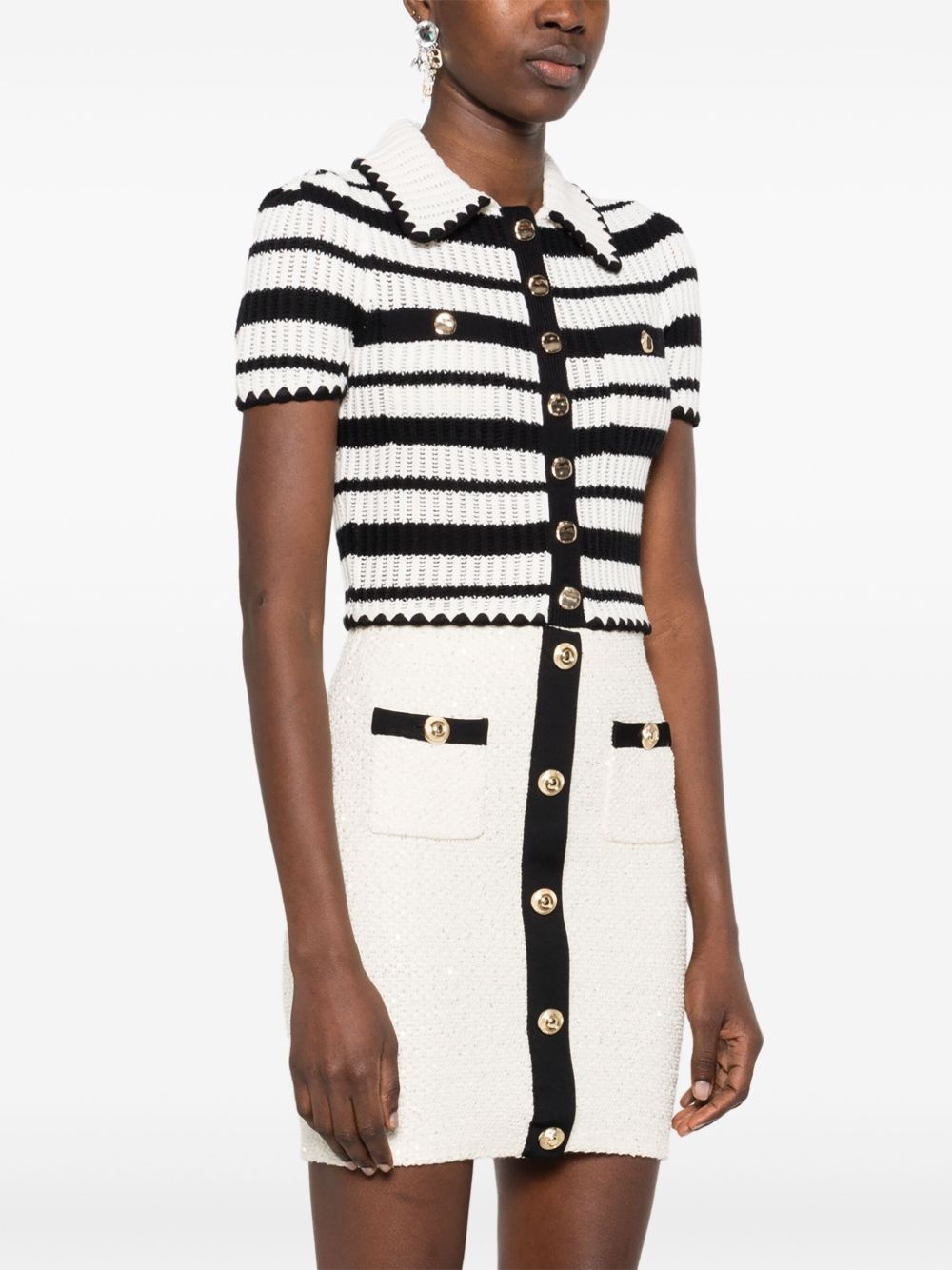 striped crochet top - 3