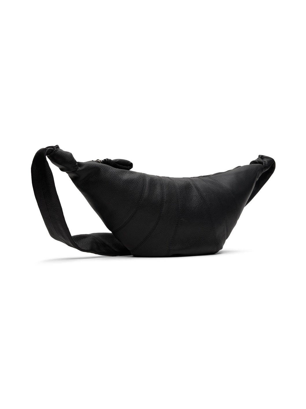 Black Medium Croissant Bag - 2