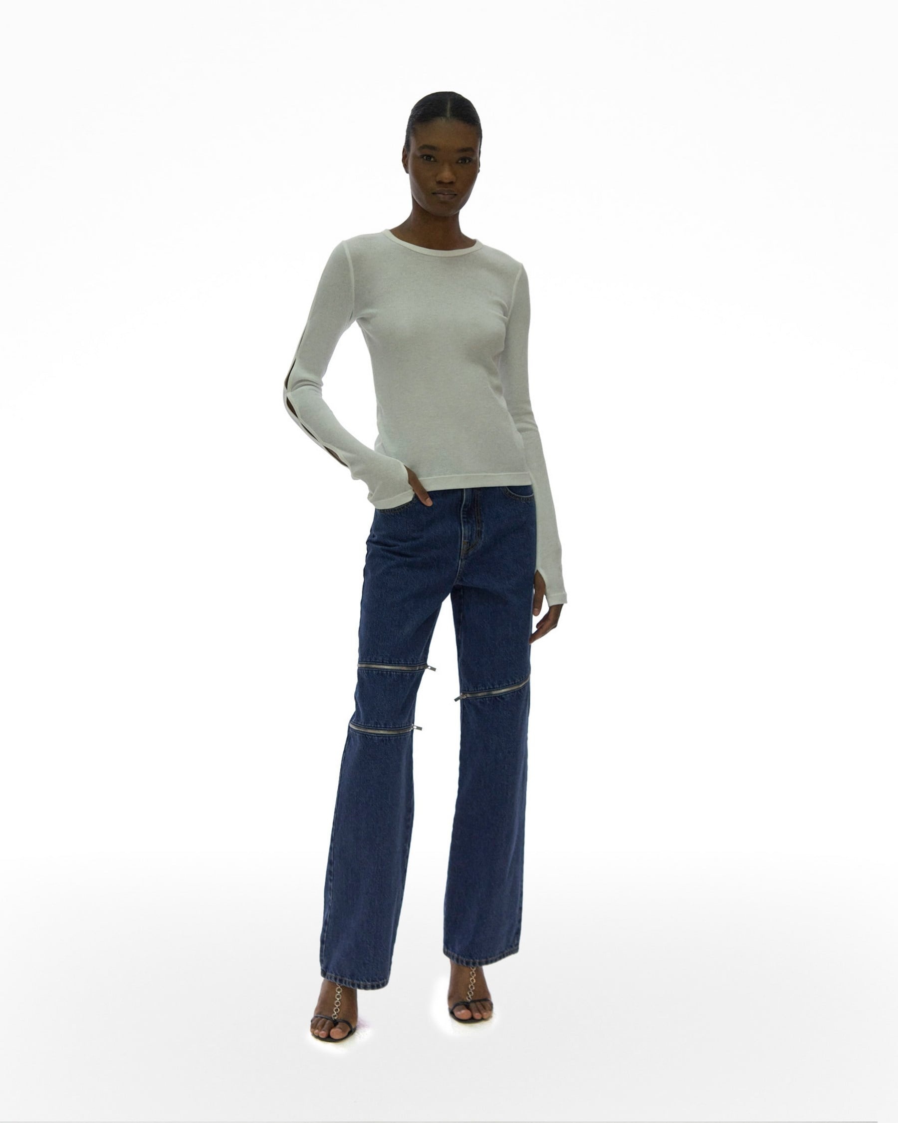SLASH LONG SLEEVE TOP - 2