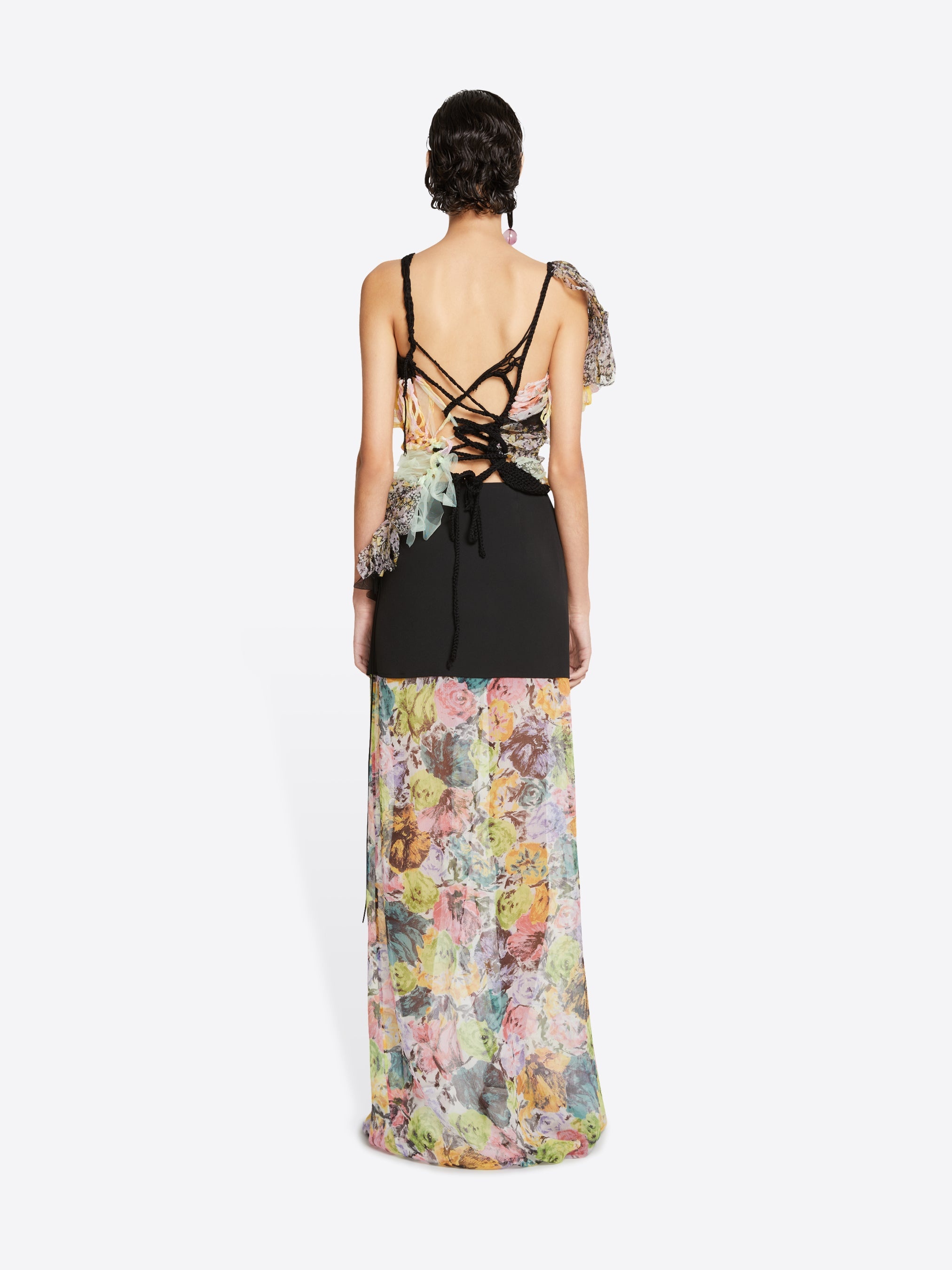 FLORAL WRAP SKIRT - 4
