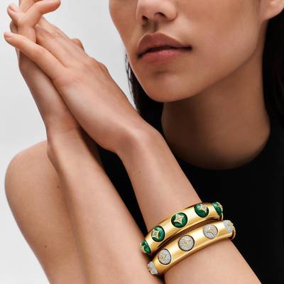 Louis Vuitton B Blossom Cuff, Yellow Gold, White Gold, Malachite And Diamonds outlook