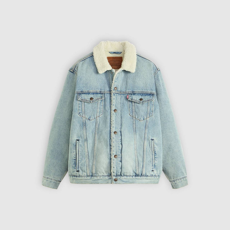 RELAXED FIT SHERPA TRUCKER JACKET 1