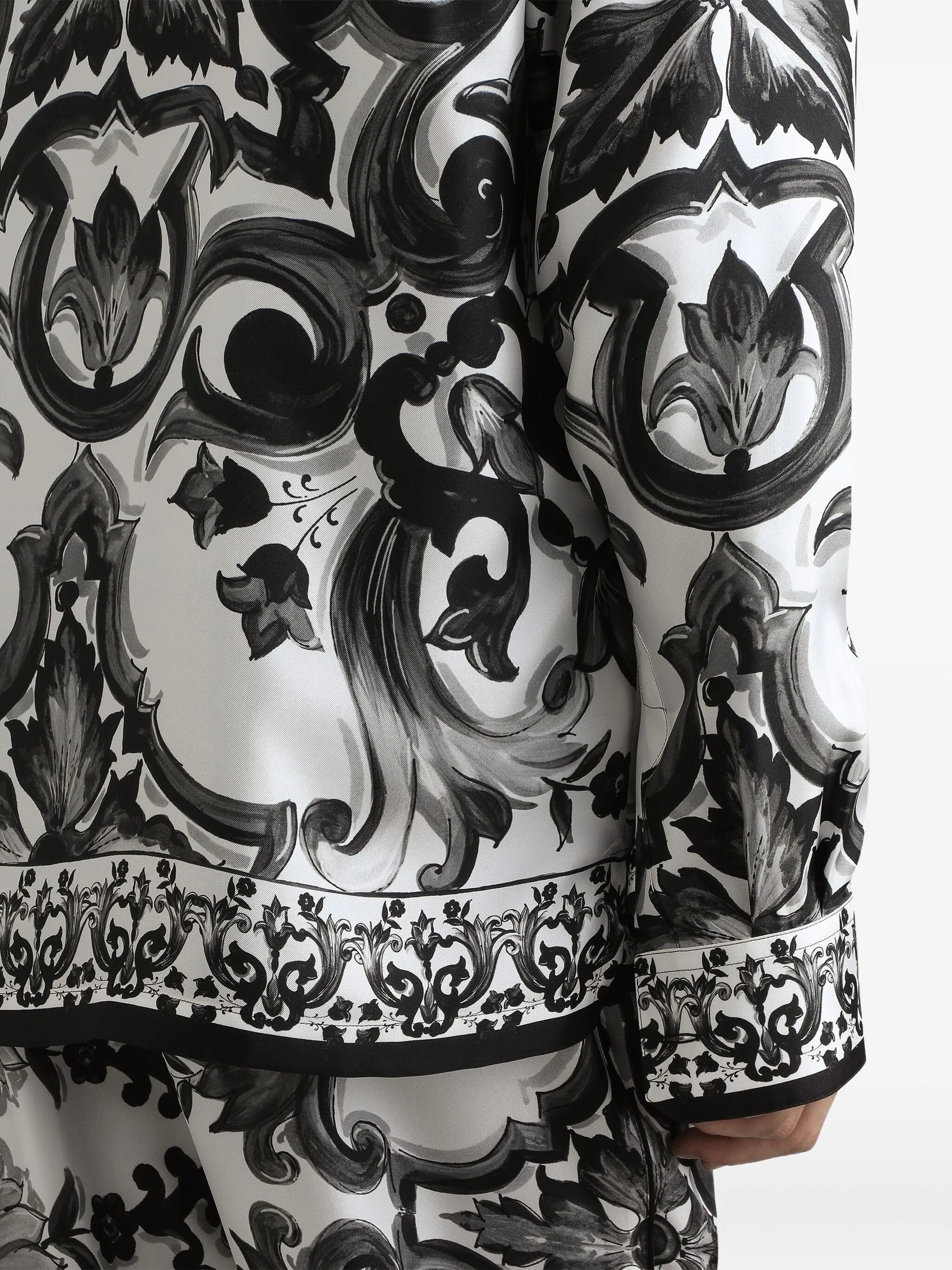 Majolica-print Silk Shirt - 5