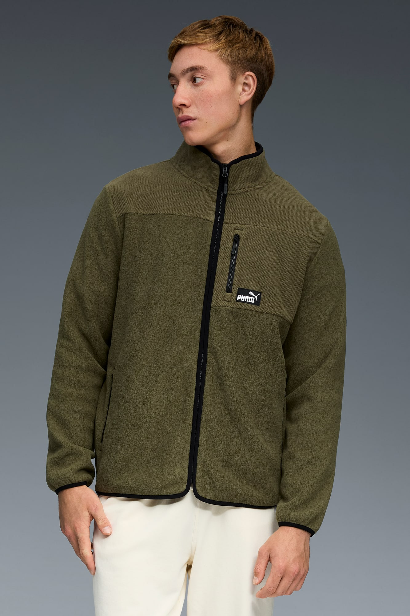 Polar Fleece Color Blocked Jacket Men - 3