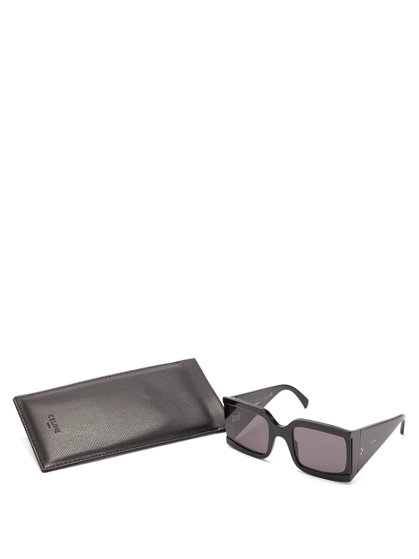 Oversized square acetate sunglasses - 5