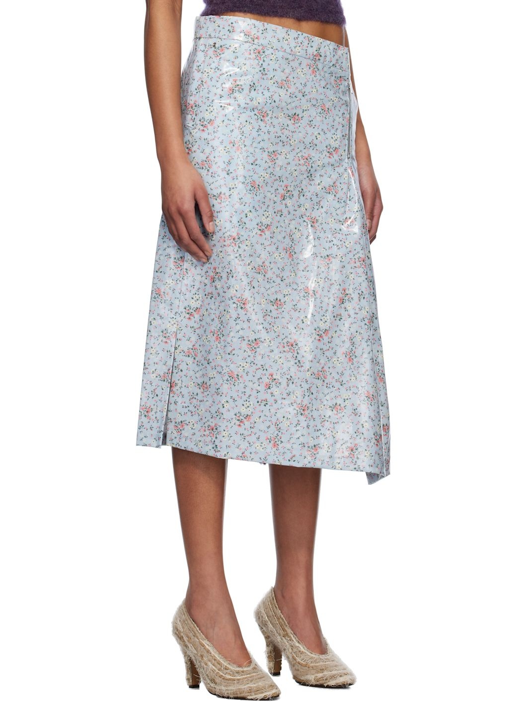 Blue SMLXL Rain Skirt Midi Skirt - 2
