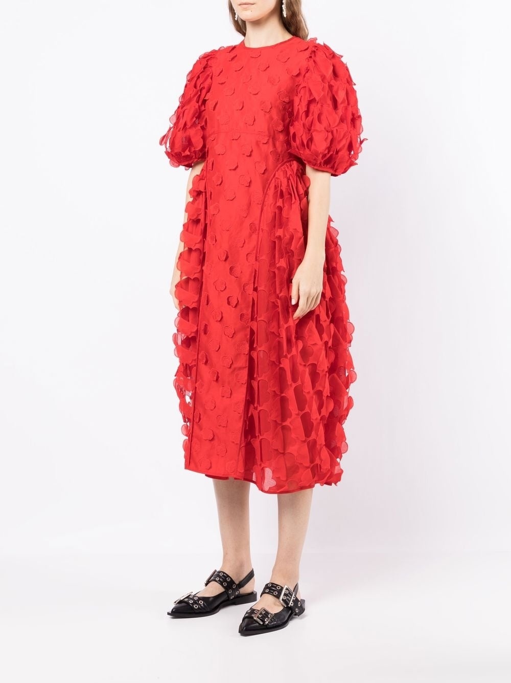 Finnegan textured midi dress - 3