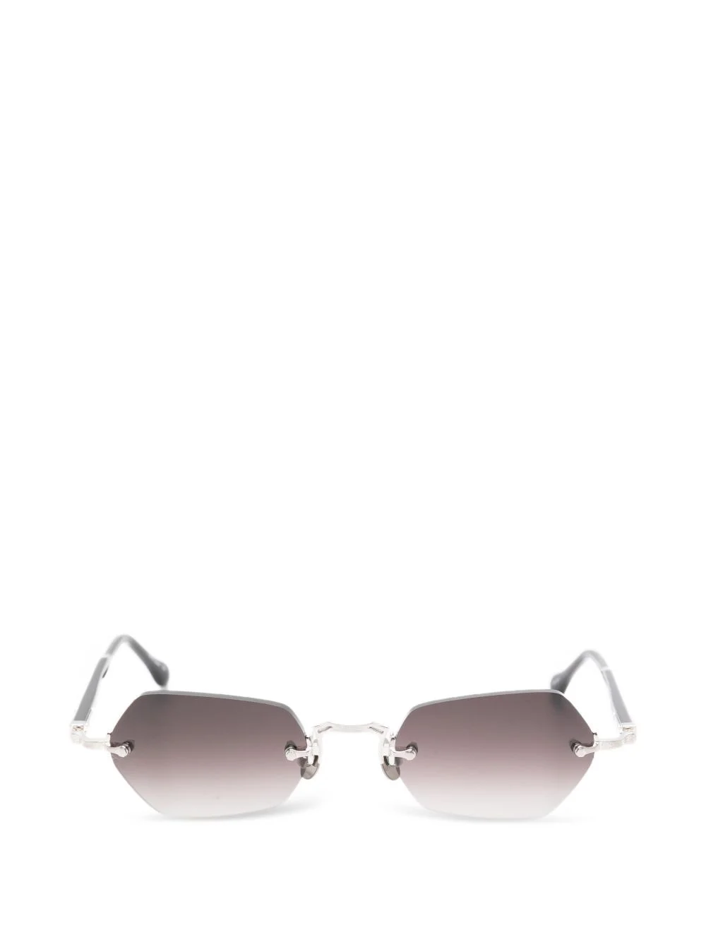 geometric rimless sunglasses - 1