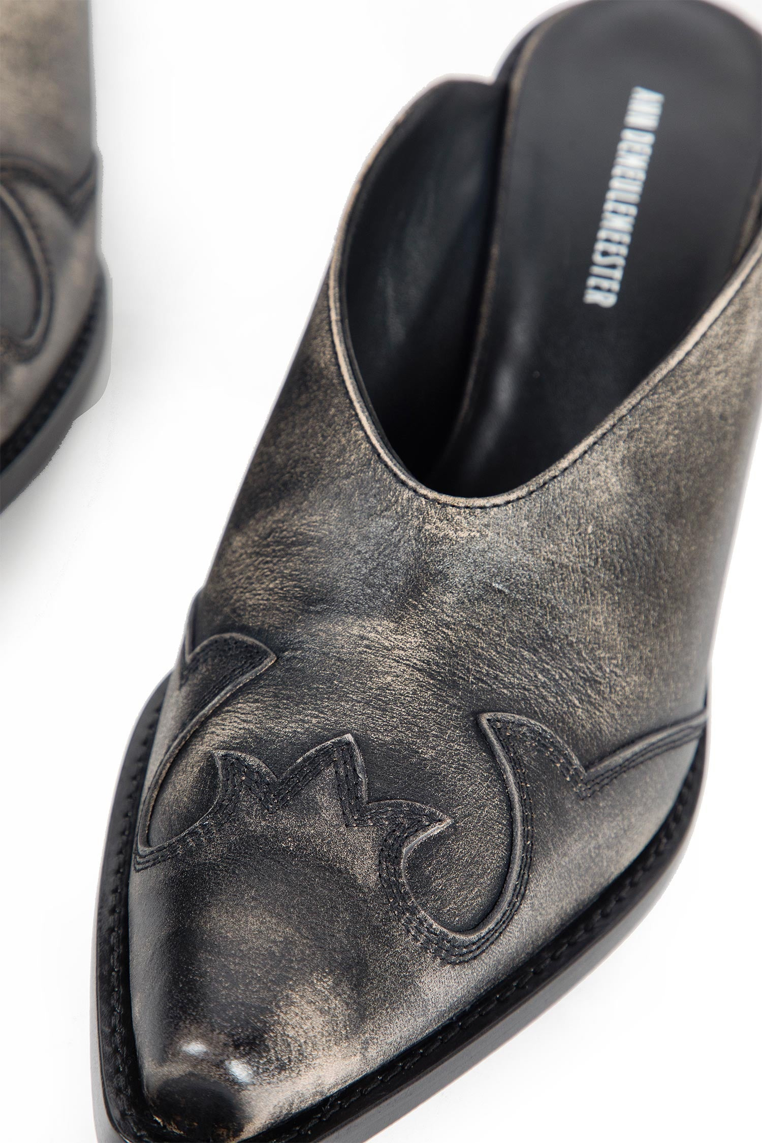 Beate Western-stitched Mules - 7