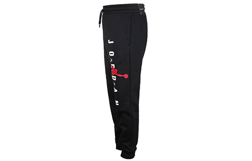 Air Jordan Sports Pants Sweatpants 'Black Red' CD5873-010 - 3