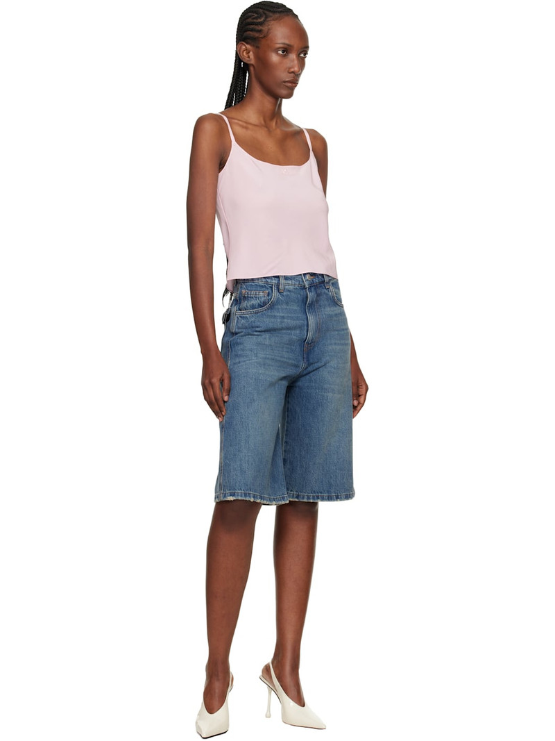 courrèges Pink Lingerie Silk Top outlook